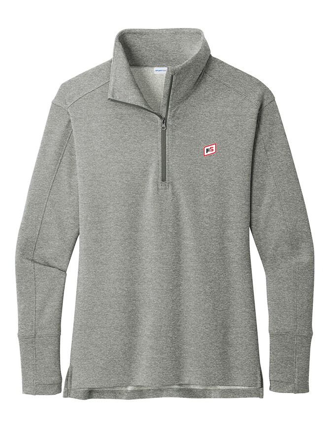 Illini FS - Square - Sport-Tek Ladies Sport-Wick Flex Fleece 1/4-Zip - LST561