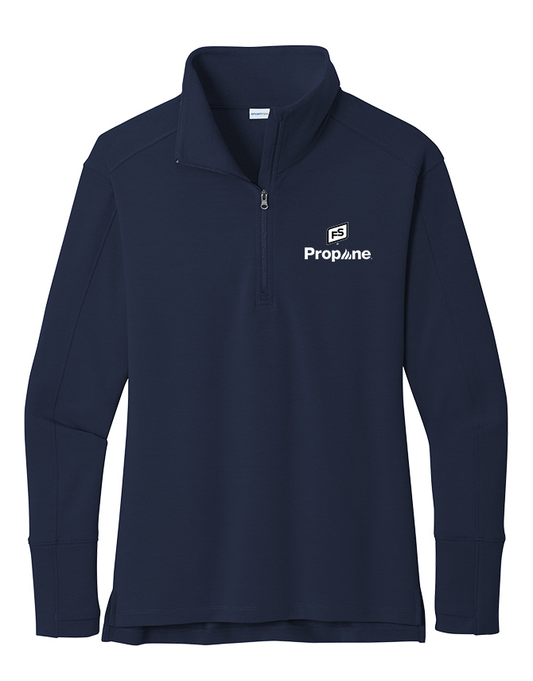 Illini FS - Propane - Sport-Tek Ladies Sport-Wick Flex Fleece 1/4-Zip - LST561