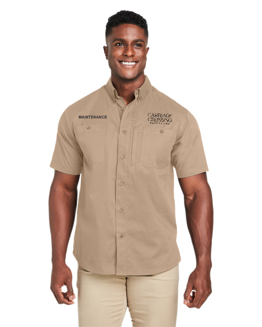 Carriage Crossing - Harriton Men's Advantage IL Short Sleeve Work Shirt - M585