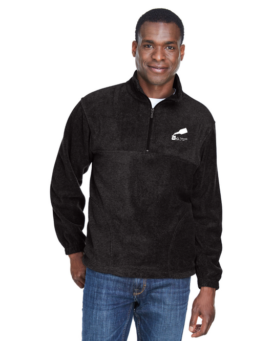 Main Street Gaming & Lounge - Harriton Adult Quarter-Zip Fleece Pullover - M980