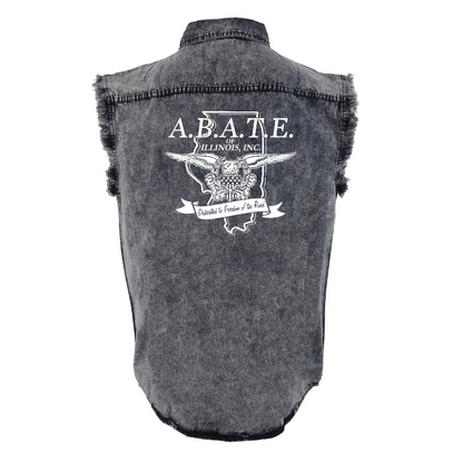 Milwaukee Leather - Lightweight Sleeveless Classic Denim Shirt - MDM11678