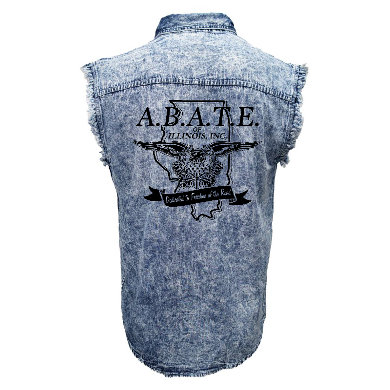 Milwaukee Leather - Lightweight Sleeveless Classic Denim Shirt - MDM11678