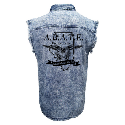 Milwaukee Leather - Lightweight Sleeveless Classic Denim Shirt - MDM11678