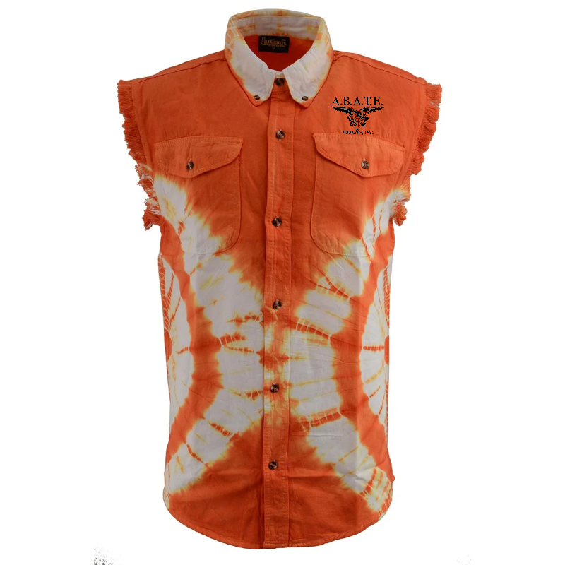 Milwaukee Leather - Lightweight Sleeveless Denim Shirt - MDM11680
