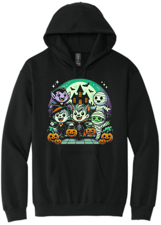 Monster Trick or Treat - Adult - Gildan Softstyle Hooded Sweatshirt - SF500