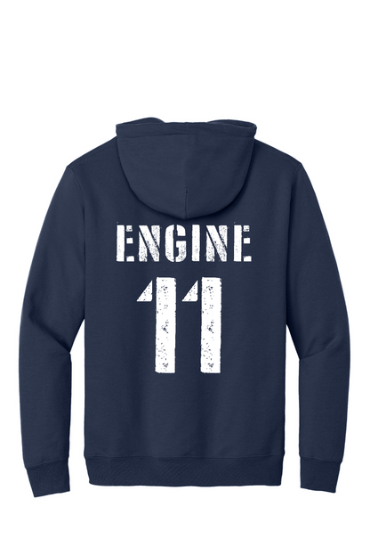 Arcola Fire Department - Truck Number Fleece Hooded Sweatshirt - PC90H