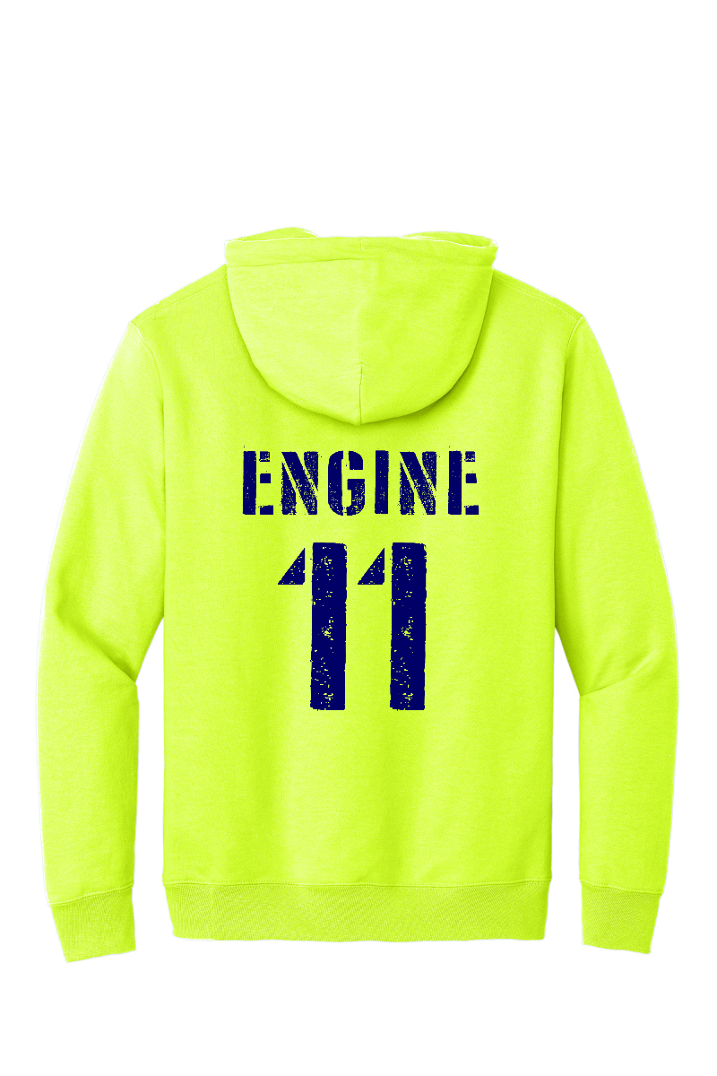Arcola Fire Department - Truck Number Fleece Hooded Sweatshirt - PC90H