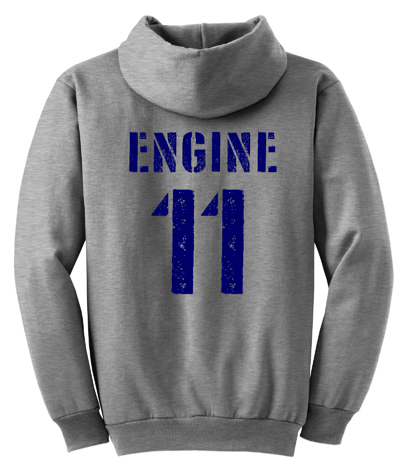 Arcola Fire Department - Truck Number Fleece Hooded Sweatshirt - PC90H