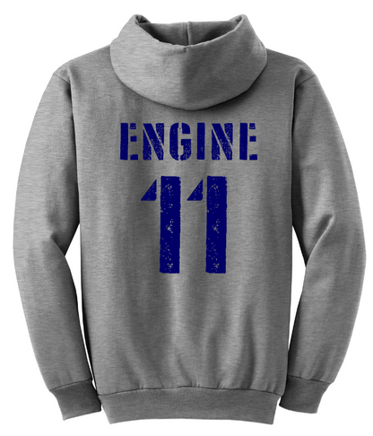Arcola Fire Department - Truck Number Fleece Hooded Sweatshirt - PC90H