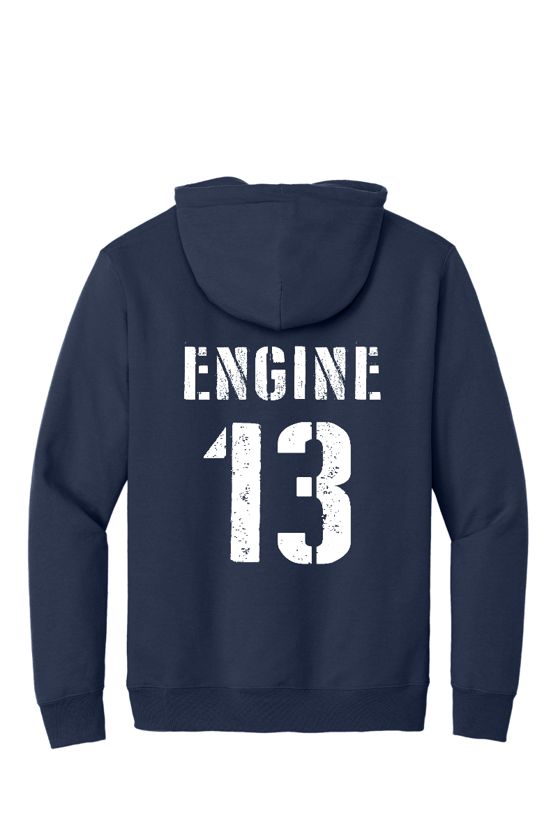 Arcola Fire Department - Truck Number Fleece Hooded Sweatshirt - PC90H