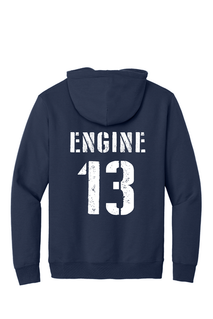 Arcola Fire Department - Truck Number Fleece Hooded Sweatshirt - PC90H