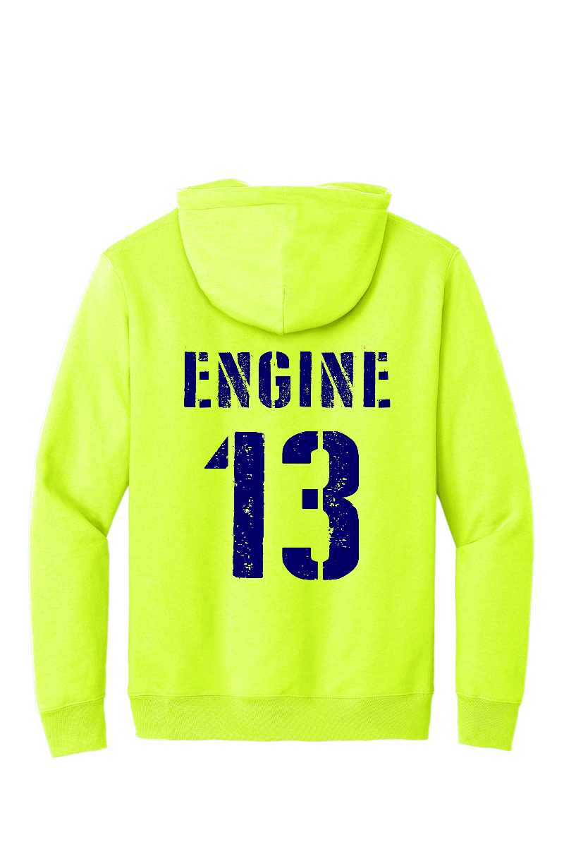 Arcola Fire Department - Truck Number Fleece Hooded Sweatshirt - PC90H