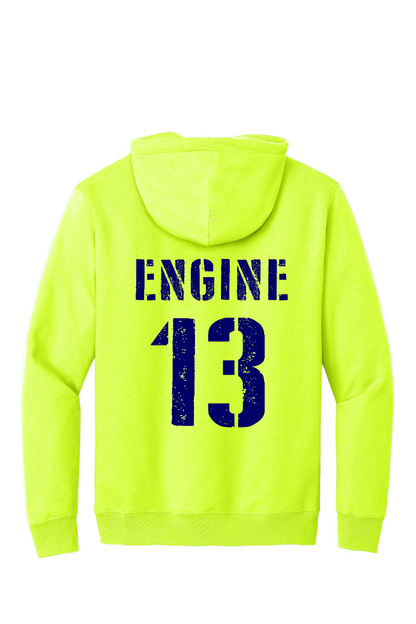 Arcola Fire Department - Truck Number Fleece Hooded Sweatshirt - PC90H