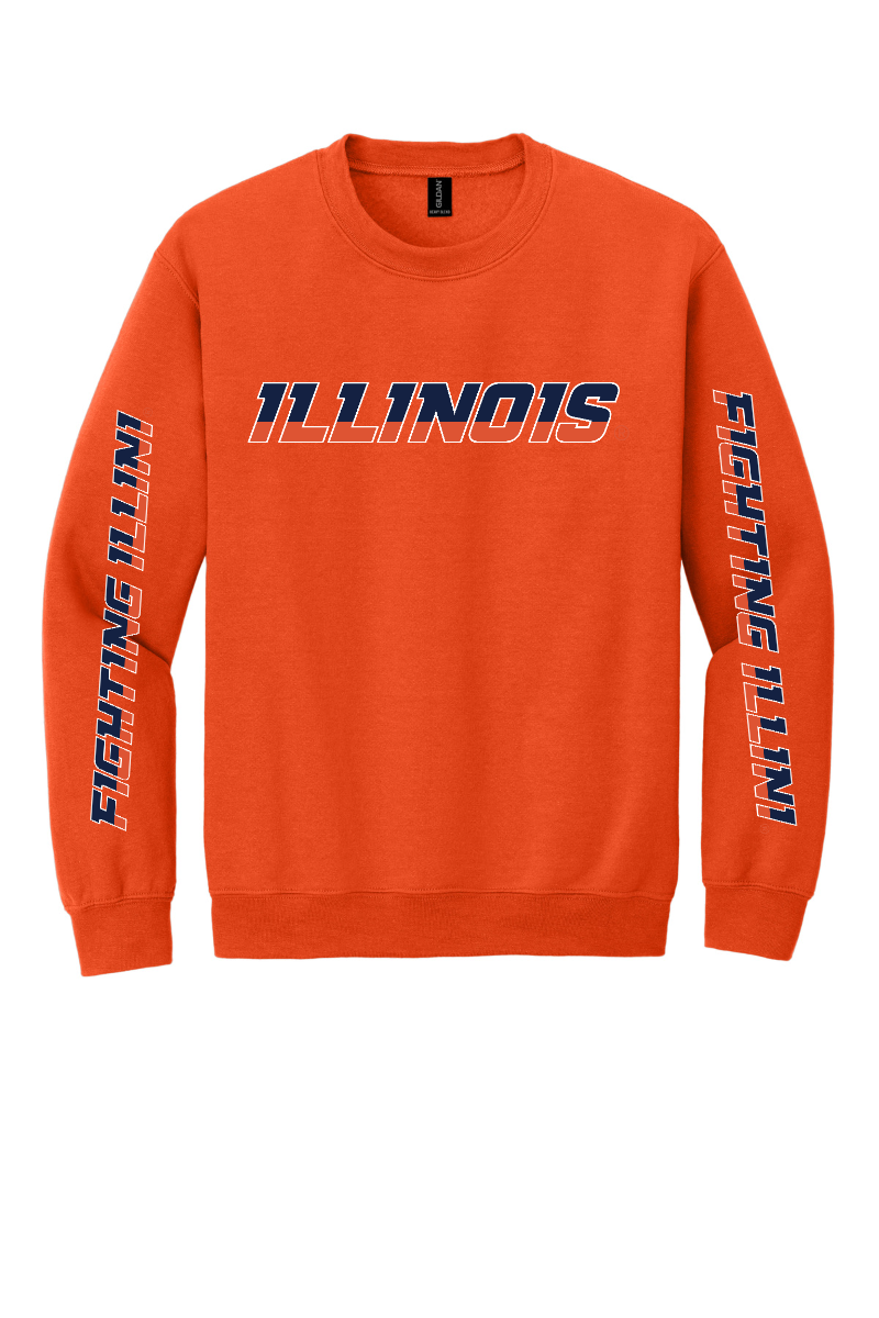 Fighting Illini - Illinois Wordmark - 18000 Orange