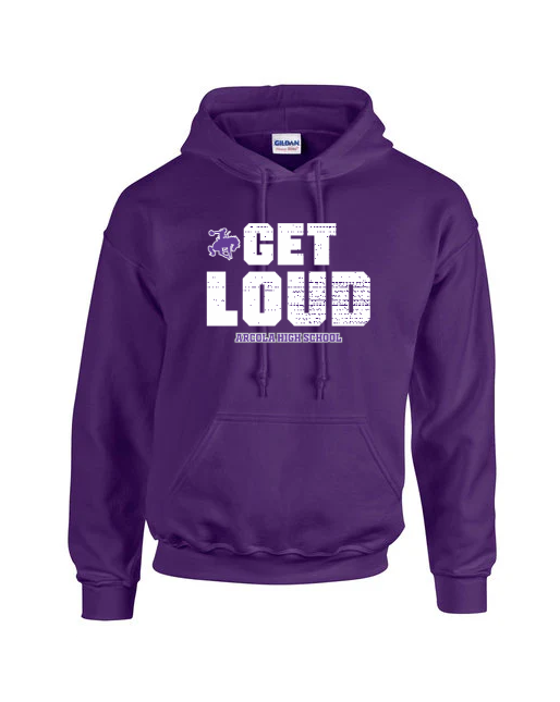 Purple Rider General Spirit Gear - Gildan Adult Heavy Blend Hooded Sweatshirt - G185