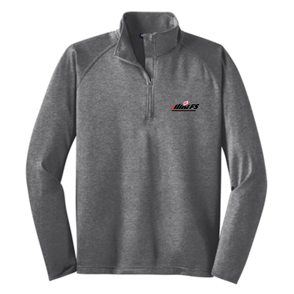 Illini FS - Horizontal - Sport-Tek Tall Sport-Wick Stretch Quarter Zip Pullover - TST850