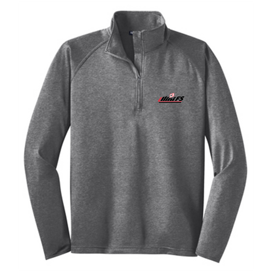 Illini FS - Horizontal - Sport-Tek Tall Sport-Wick Stretch Quarter Zip Pullover - TST850