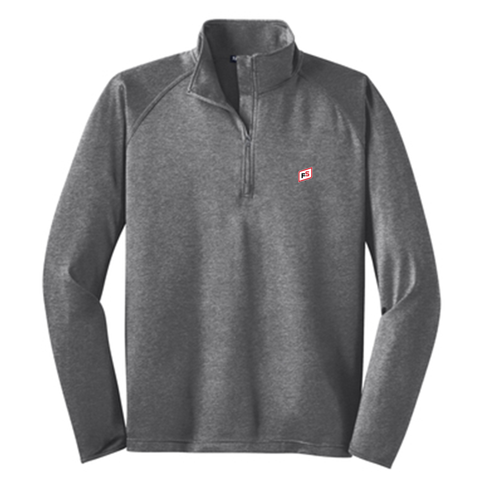 Illini FS - Square - Sport-Tek Tall Sport-Wick Stretch Quarter Zip Pullover - TST850