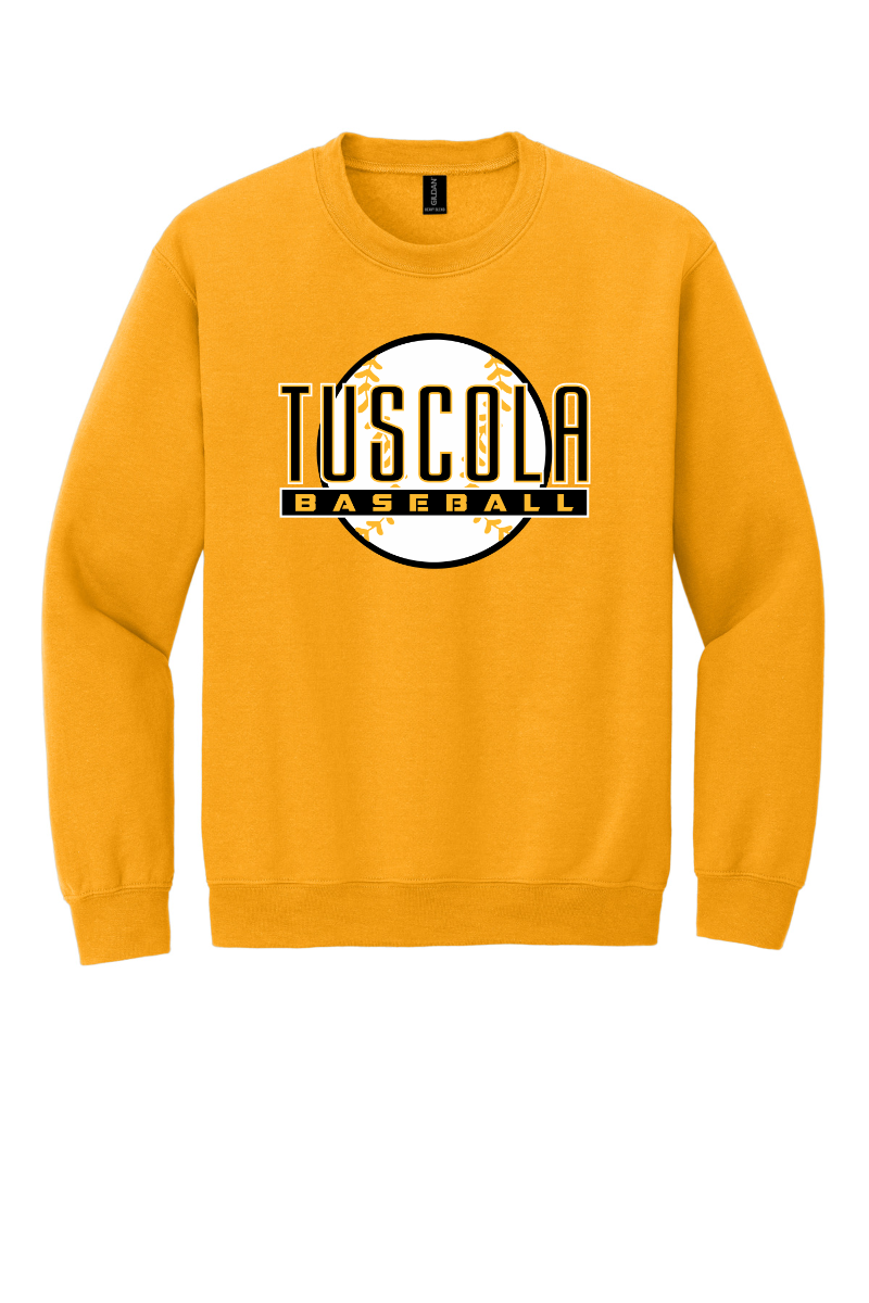 Tuscola Baseball 2026 Gildan 18000 Ball Logo - Gold