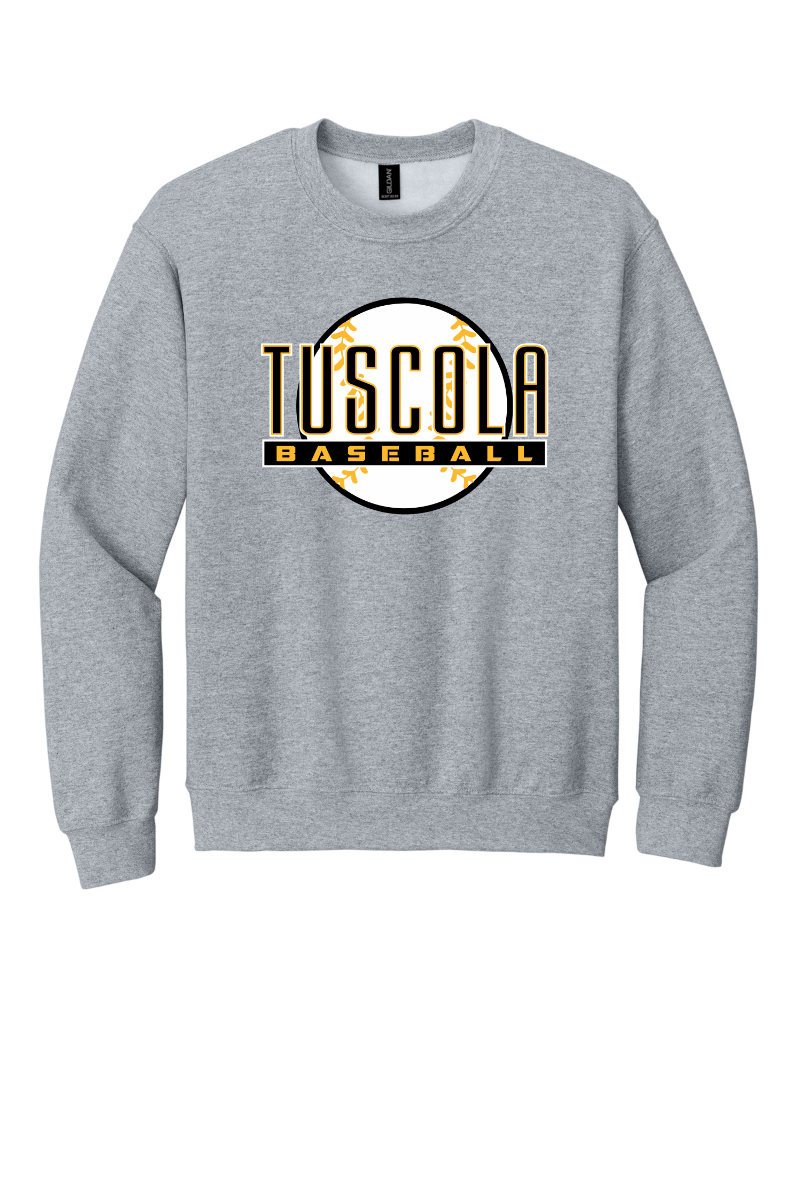 Tuscola Baseball 2026 Gildan 18000 Ball Logo - Sport Grey