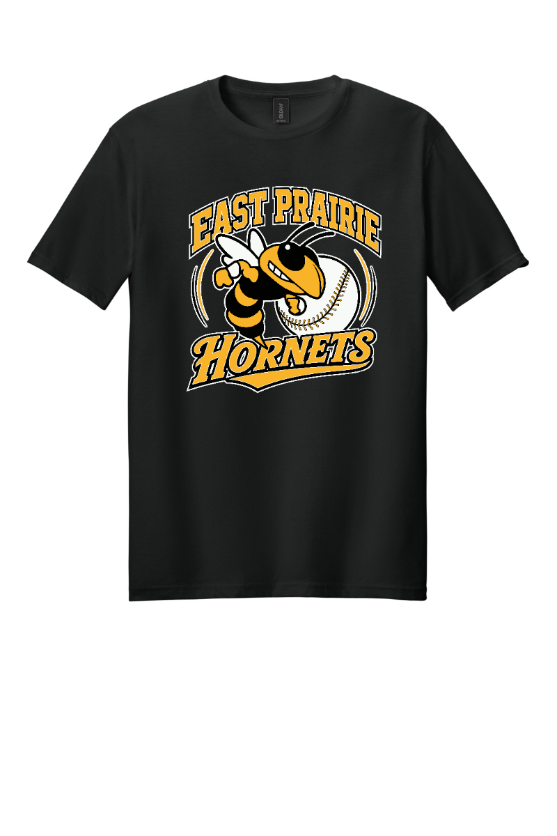 Tuscola Baseball 2026 Gildan 64000 Hornet Logo - Black