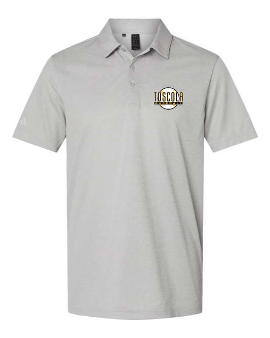 Tuscola Hornets Baseball 2026 - Adidas Men's Space Dyed Polo - Ball Logo - A591