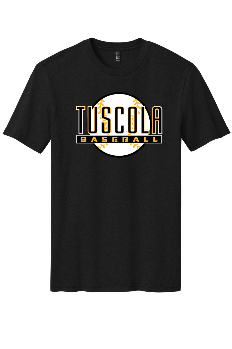 Tuscola Hornets Baseball 2026 - District Perfect Blend CVC Tee - Ball Logo - DM108