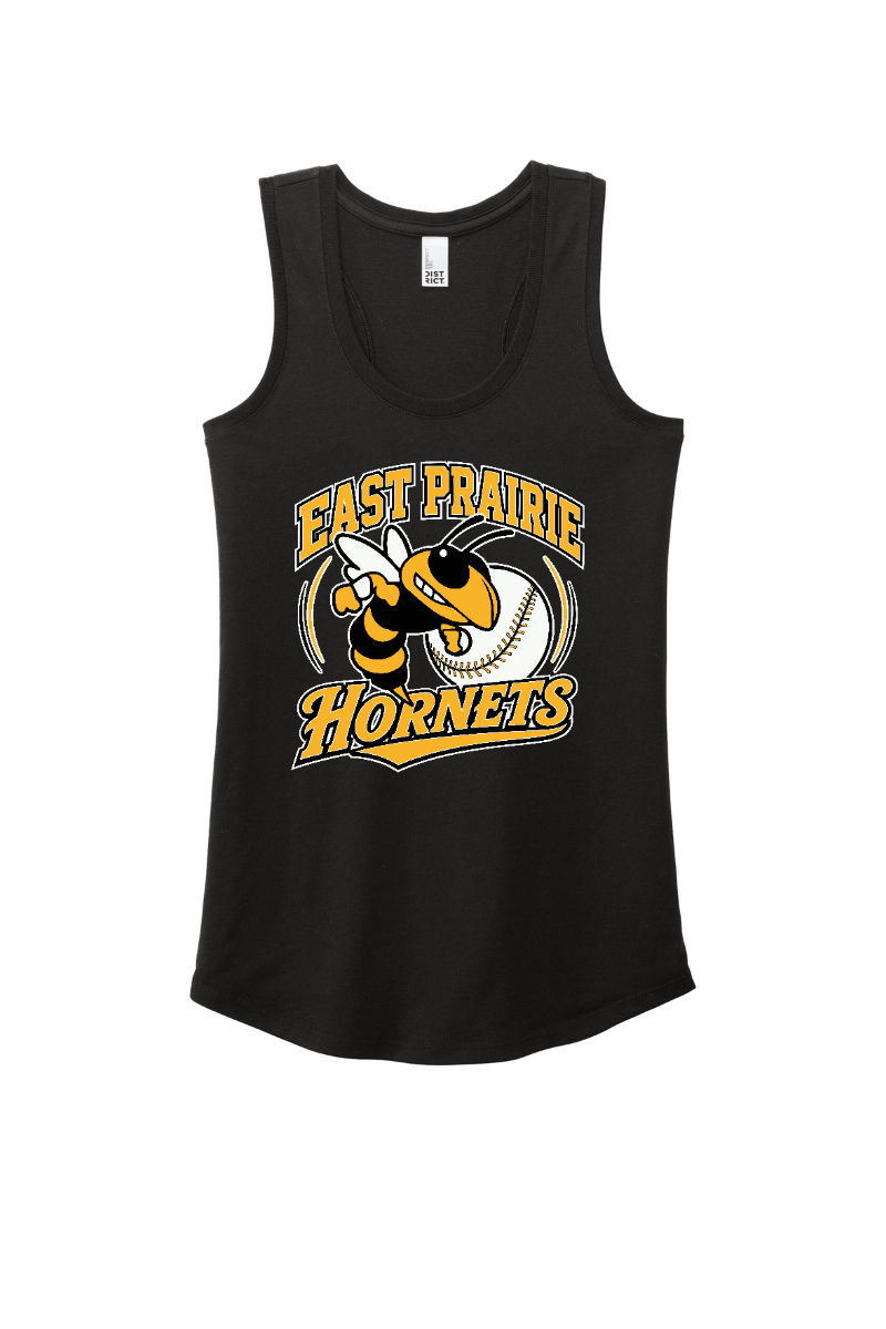 Tuscola Hornets Baseball 2026 - District Women's Perfect Tri Racerback Tank - Hornet Logo - DM138L
