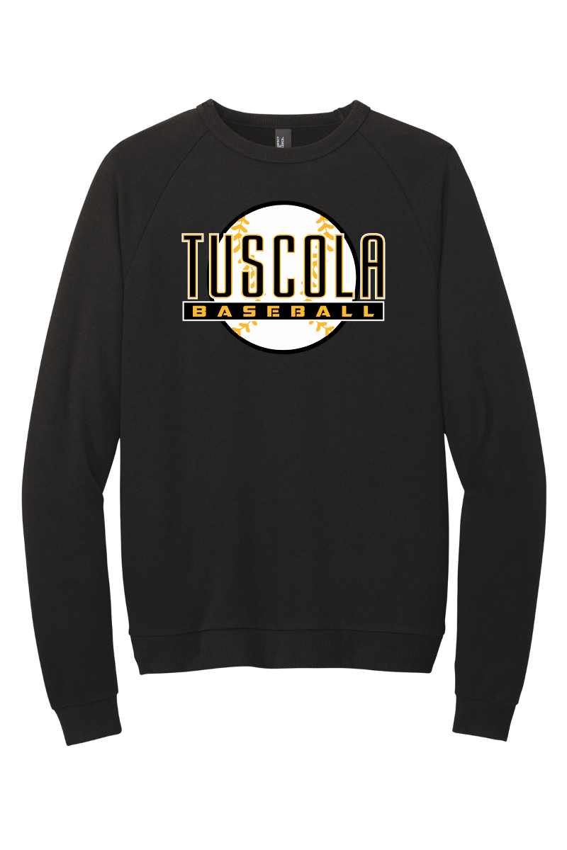 Tuscola Hornets Baseball 2026 - District Perfect Tri Fleece Crewneck Sweatshirt - Ball Logo - DT1304
