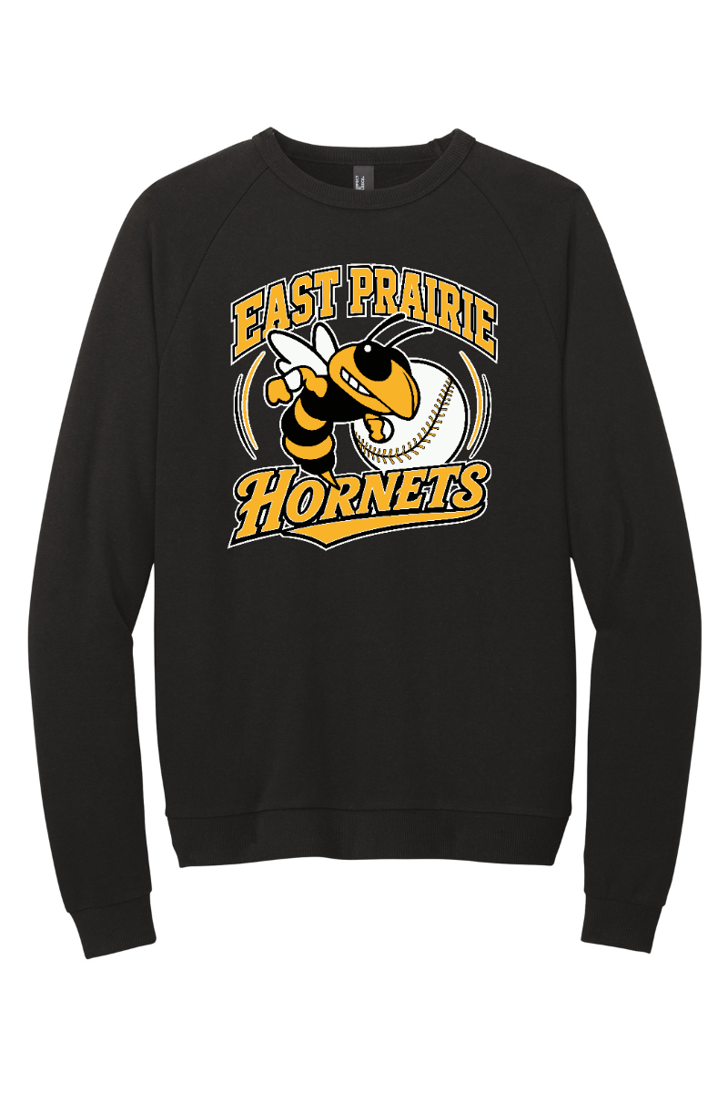Tuscola Hornets Baseball 2026 - District Perfect Tri Fleece Crewneck Sweatshirt - Hornet Logo - DT1304