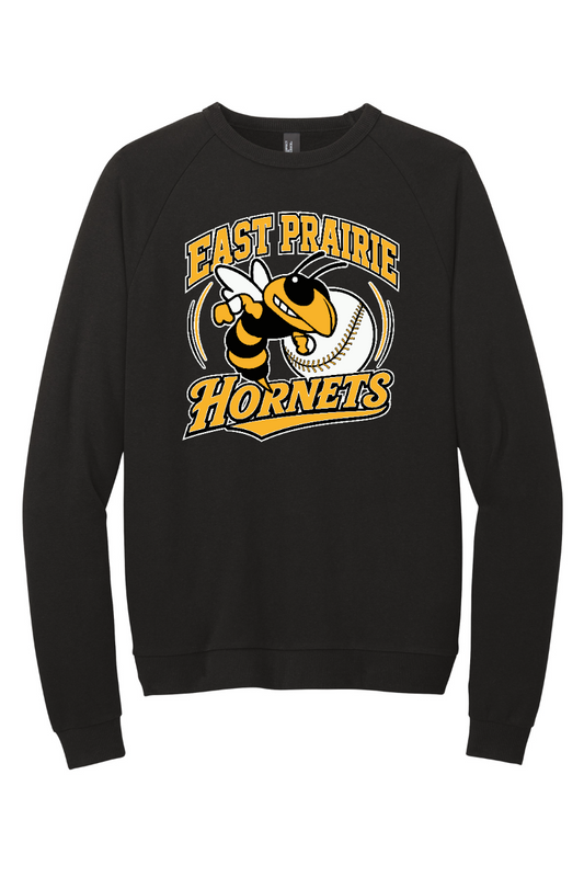 Tuscola Hornets Baseball 2026 - District Perfect Tri Fleece Crewneck Sweatshirt - Hornet Logo - DT1304