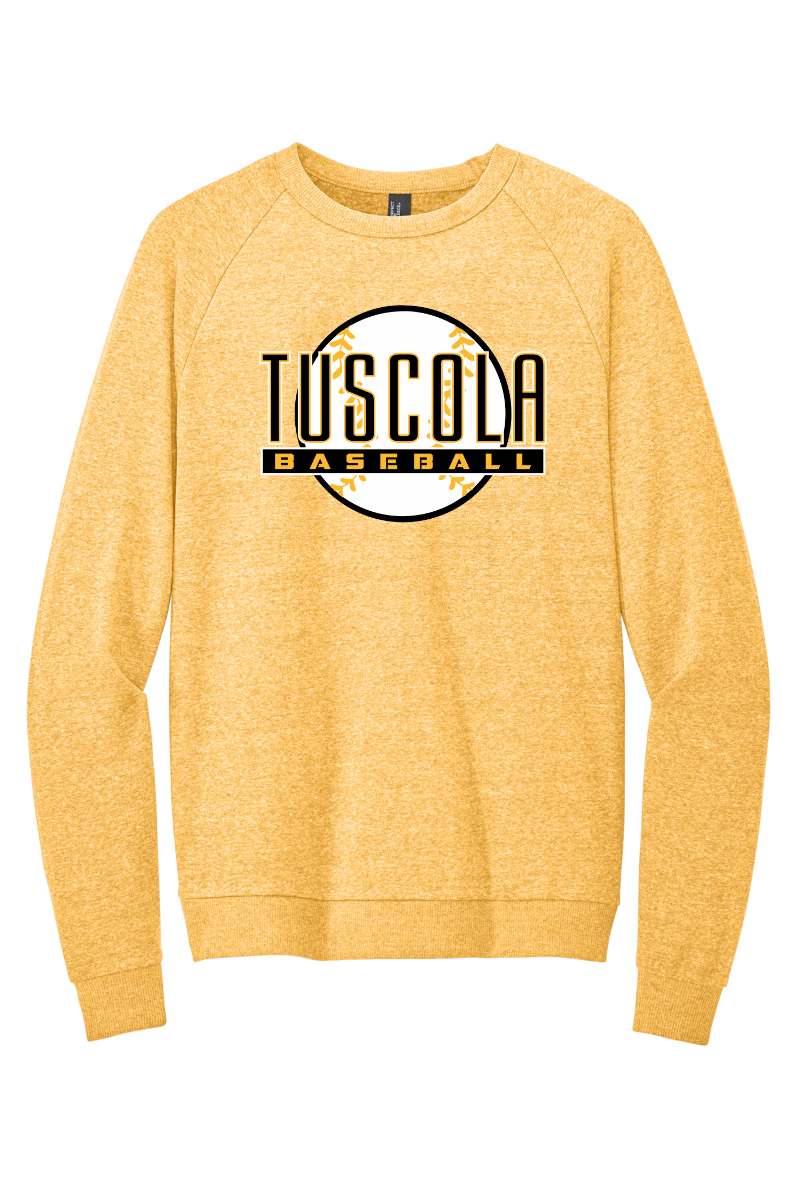 Tuscola Hornets Baseball 2026 - District Perfect Tri Fleece Crewneck Sweatshirt - Ball Logo - DT1304