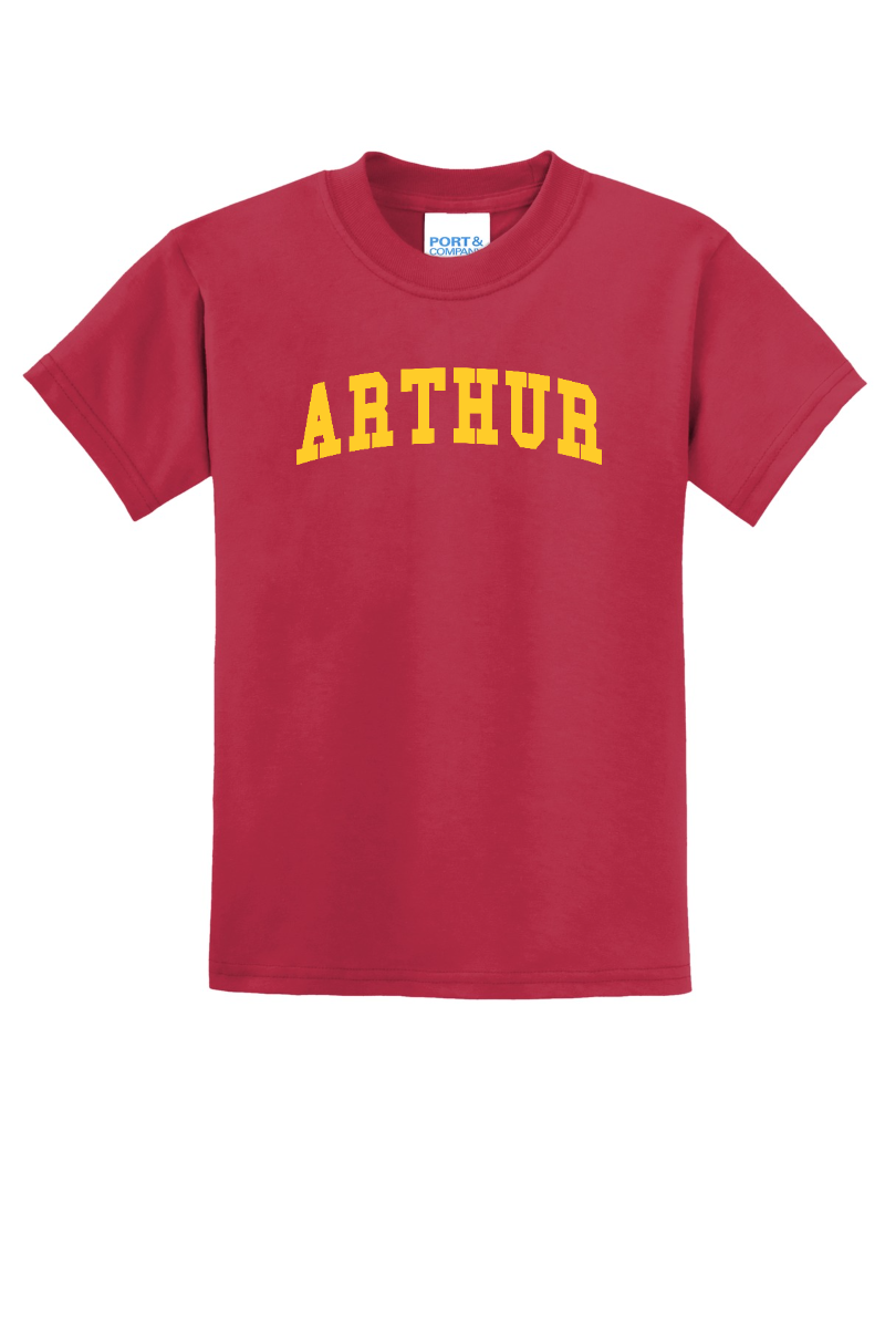 Arthur - Youth Gym Shirt - Red