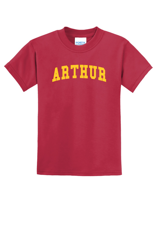 Arthur - Youth Gym Shirt - Red