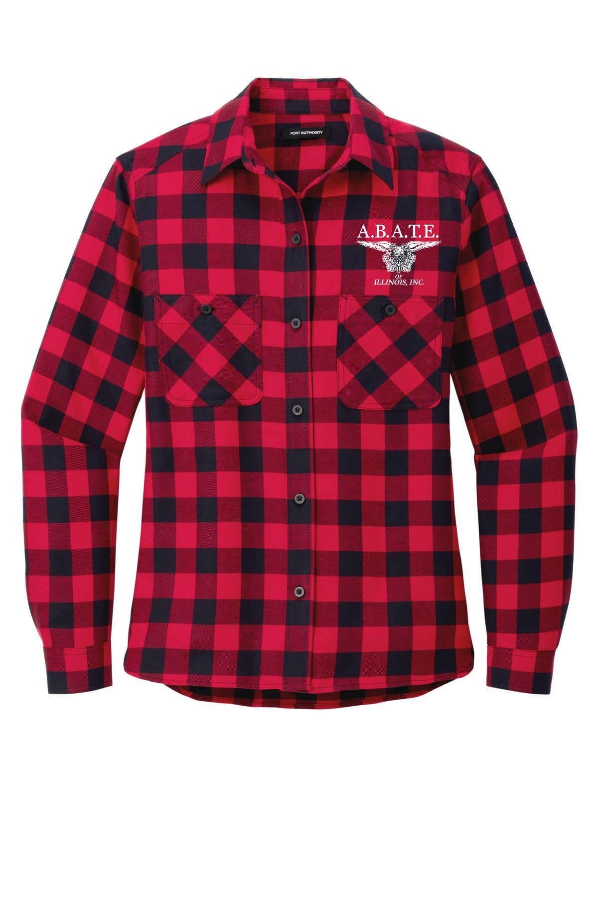 Red/ Black Buffalo Check Front