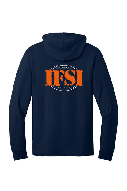 IFSI Webstore - Jerzees Classics Unisex Cotton Long Sleeve Hooded T-Shirt - 2026 Teach Train - 363LH [J. Navy] Back