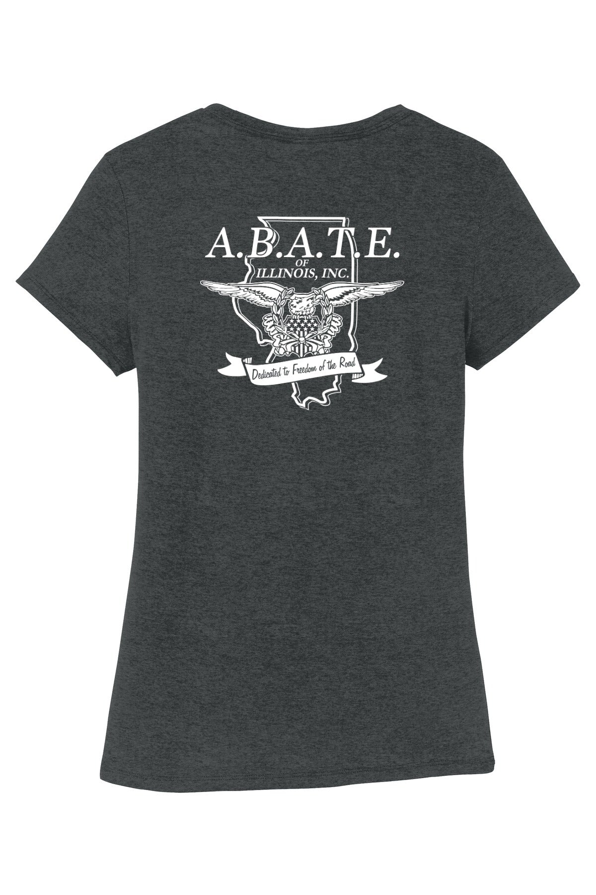 Abate Design 01 District Women's Perfect Tri Tee Black Frost back