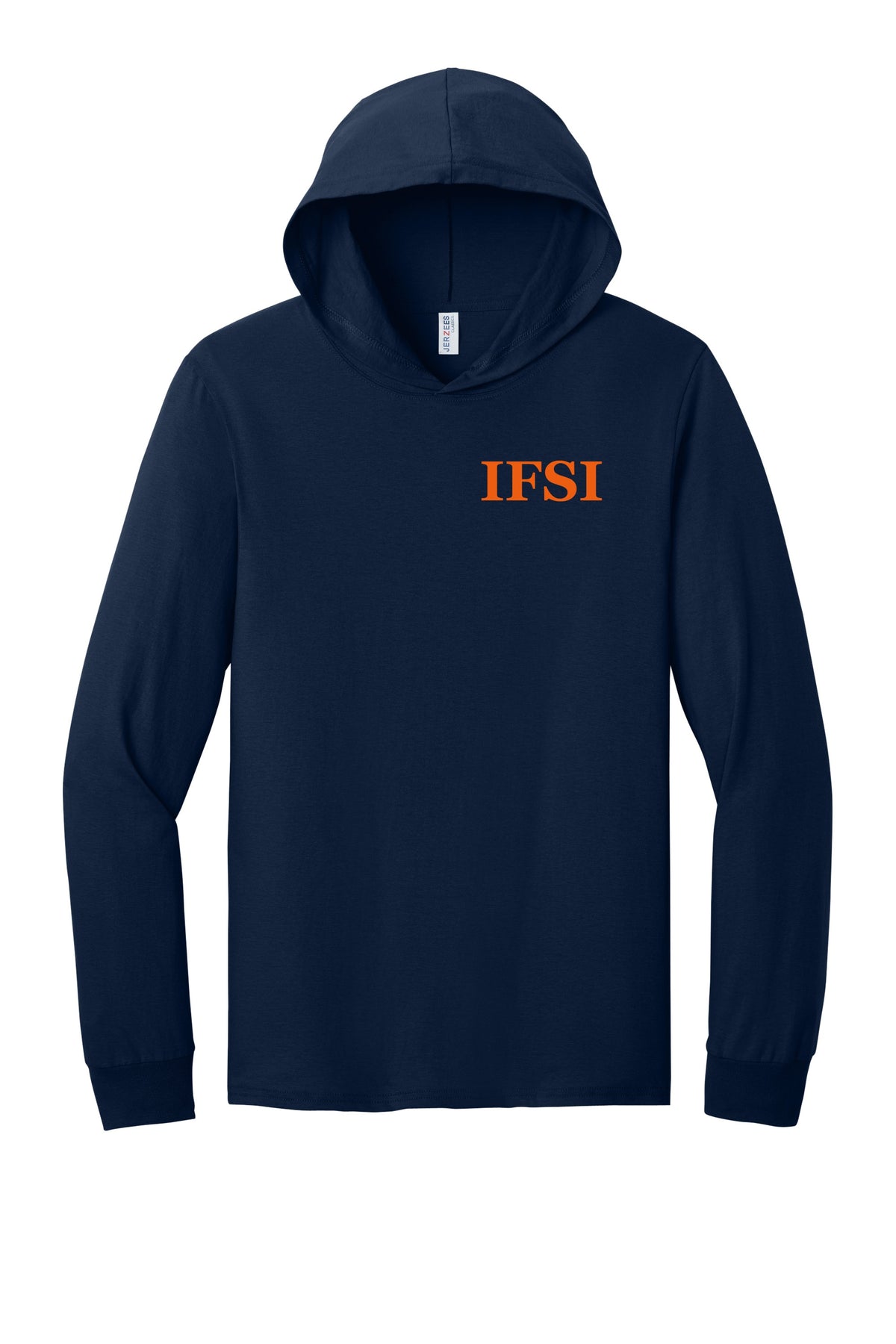 IFSI Webstore - Jerzees Classics Unisex Cotton Long Sleeve Hooded T-Shirt - 2023 Bold Back - 363LH [J. Navy] Front