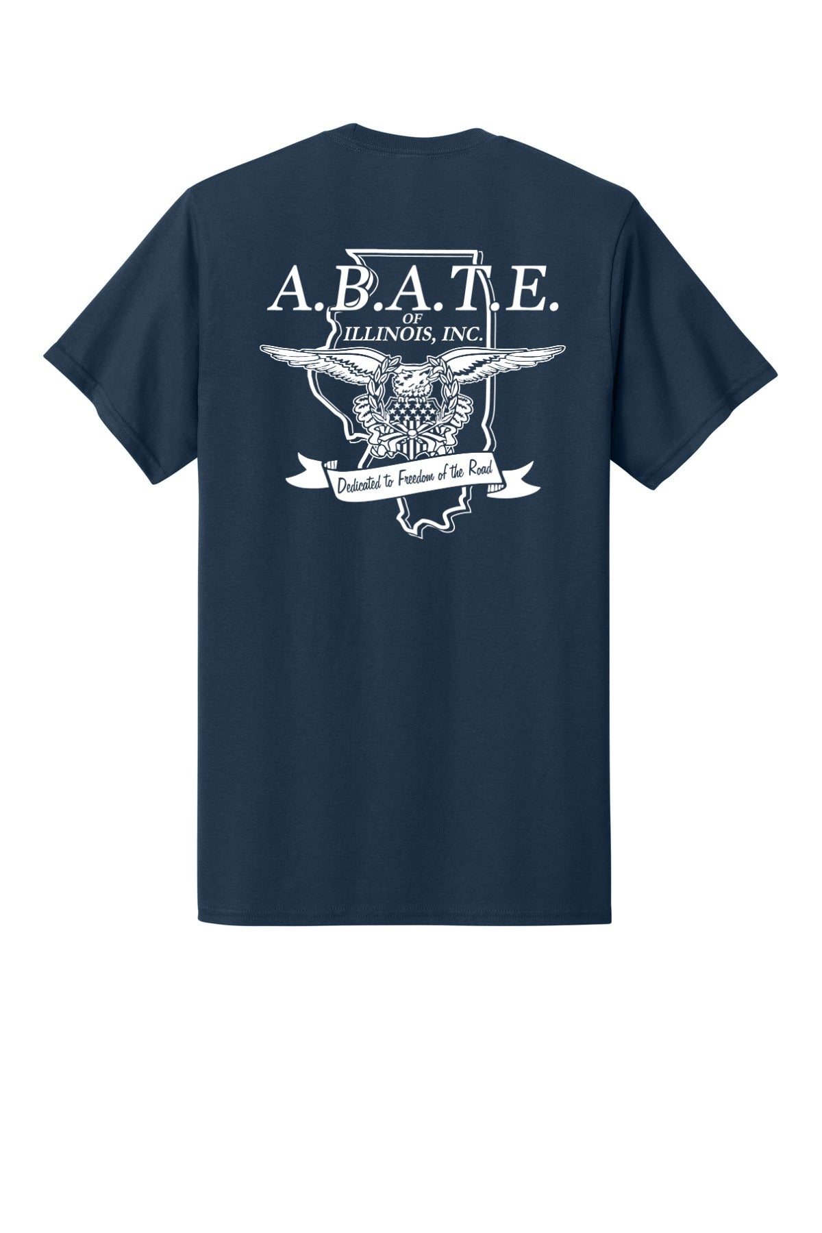 Abate Design 01 Pocket Tee Navy back