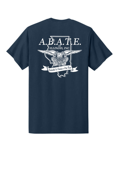 Abate Design 01 Pocket Tee Navy back