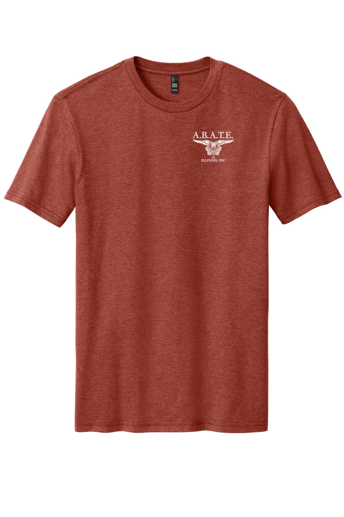 Abate Design 01 District Perfect Blend CVC Tee DM108 Heathered Russet front