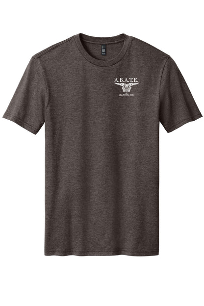 Abate Design 01 District Perfect Blend CVC Tee DM108 Heathered Brown front