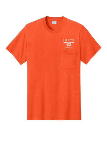 Abate Design 01 Pocket Tee Orange front