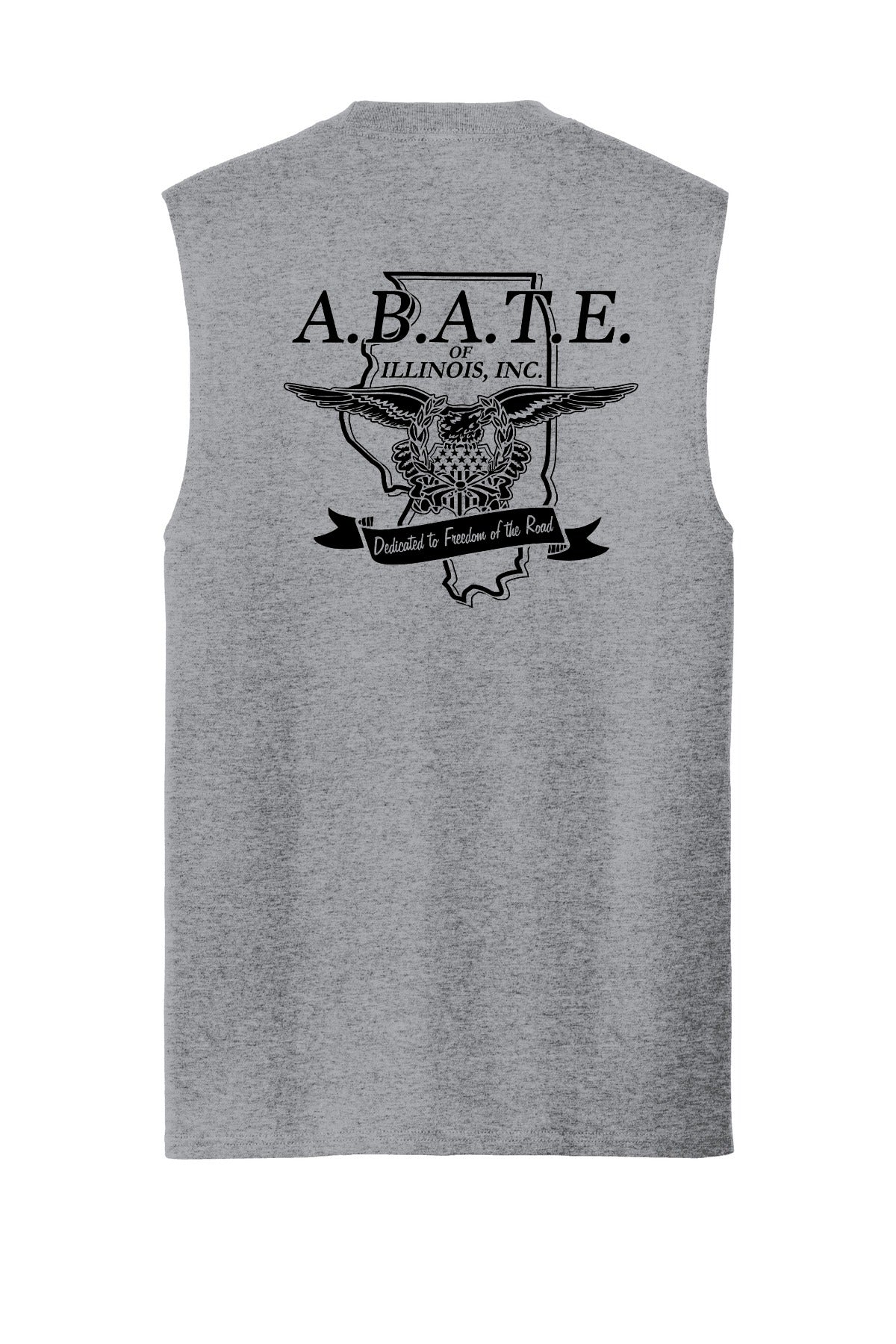 Abate Design 01 Core Cotton Sleeveless Tee Athletic Heather back
