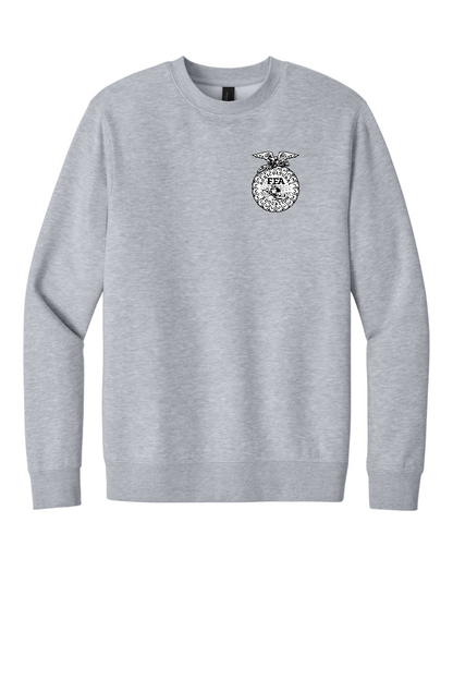 Arcola FFA Agriculture design, front of Light Heather Grey crew