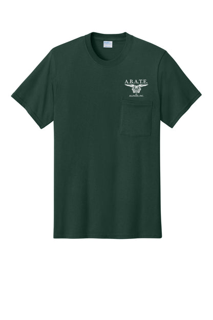 Abate Design 01 Pocket Tee Dark Green front