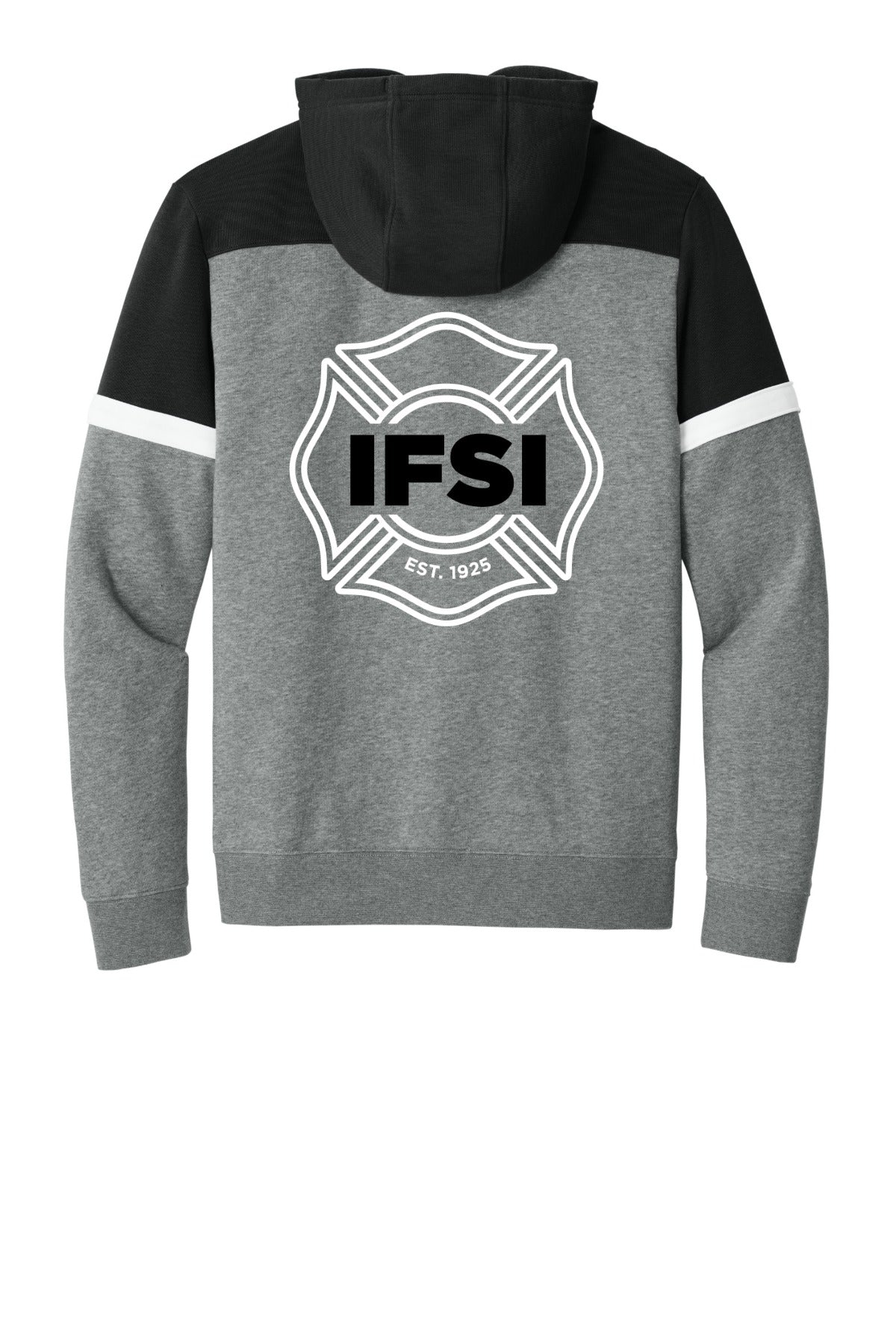 IFSI Webstore - Wordmark Front (1925 Crest Back) - STF205 [Black/ Vintage Heather] Back