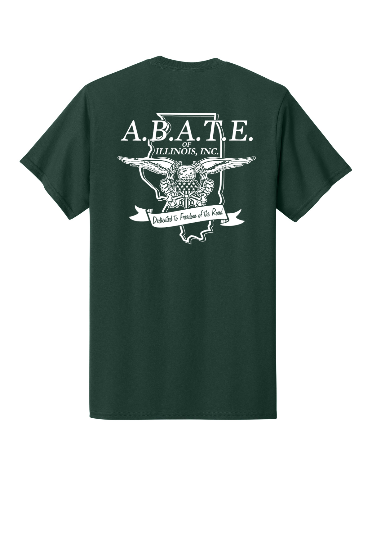 Abate Design 01 Pocket Tee Dark Green back