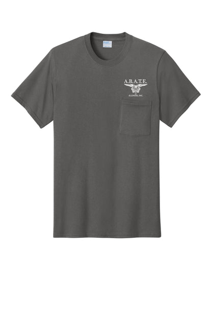 Abate Design 01 Pocket Tee Charcoal front