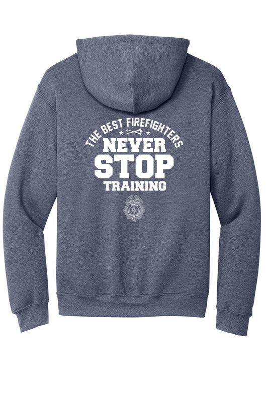 IFSI Webstore - Gildan Heavy Blend Hooded Sweatshirt - 2026 Never Stop Training - 18500 [Heather Dark Navy] Back